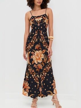 Farm Rio Majestic Garden Slip Maxi Dress size XS